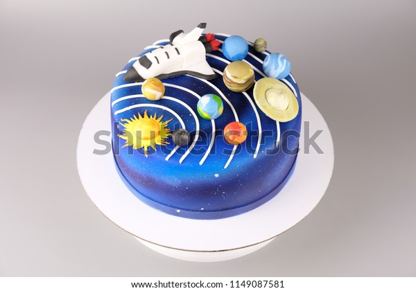 Cake Image Cosmos Drawn By Airbrush Stock Photo Edit Now 1149087581