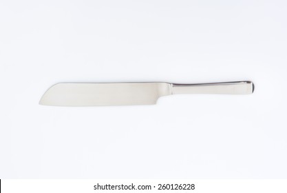 Cake Knife On White Background