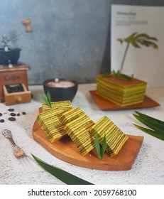 Cake Lapis Legit Pandan , Indonesia Food