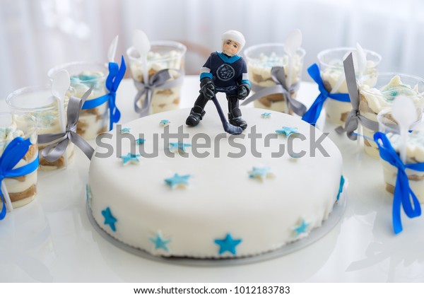 Cake Mastic Ice Hockey Player Stock Photo Edit Now 1012183783