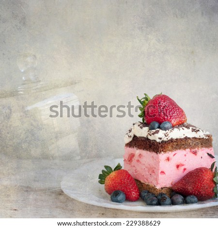 Similar – Image, Stock Photo Wild berries smoothie bowl