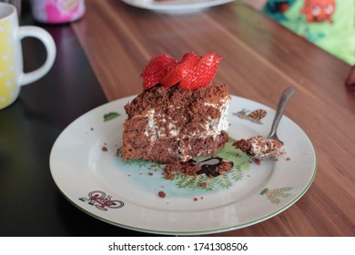 Cake Strawbery Sweet Food Sugar