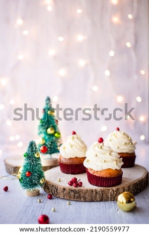 Similar – Image, Stock Photo cupcake christmas tree