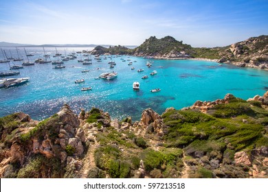 Cala Corsara, Maddalena Archipelago On Sardinia Island, Italy