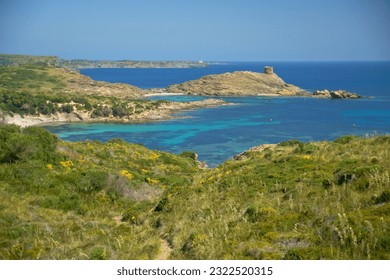 Cala Tamarells.Parc natural de s' Albufera des Grau. Menorca. Biosphere Reserve. Balearic Islands. Spain.
