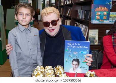 CALABASAS, CALIFORNIA, USA - DECEMBER 7, 2019: “The Wondrously Magical Adventures of Penelope and Rosco” book signing by the authors and illustrator at Barnes and Noble bookstore.