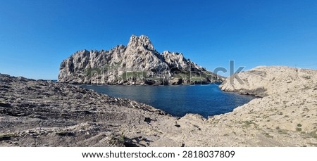 Calanques in Marseille in spring
