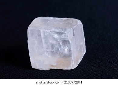 Calcite cube structure. Calcite is a carbonate mineral and the most stable polymorph of calcium carbonate