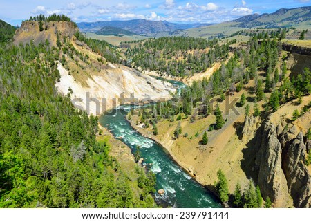 Foto Bild Yellowstone River Fluss