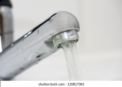 Calcium Deposits On Faucet