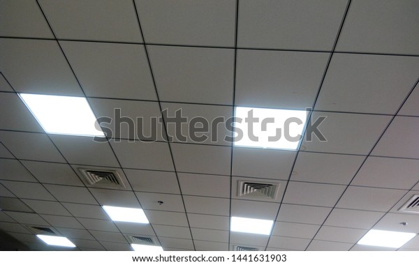 Calcium Silicate Grid Ceiling 60cmx60cm Lighting Stock Photo Edit