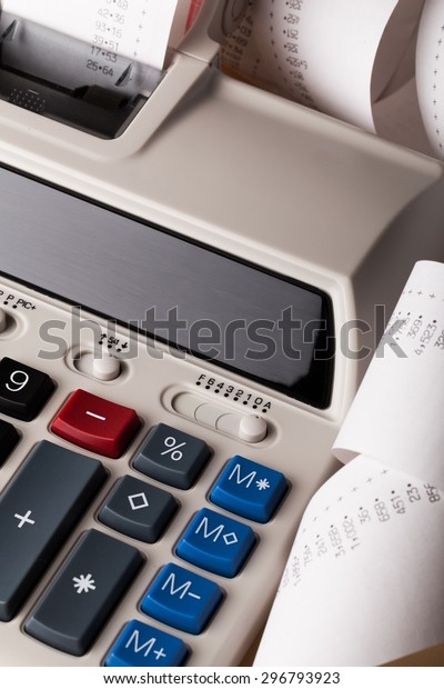 Calculator, Adding Machine\
Tape, Tax.