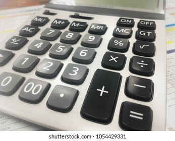 Calculator Background Business Calculation Machine Stock Photo ...