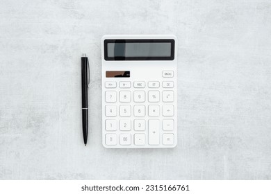 Calculator for financial accounting and taxes planning. - Shutterstock ID 2315166761