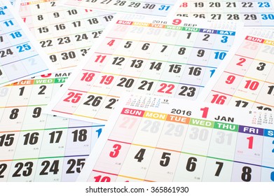 Calendar 2016