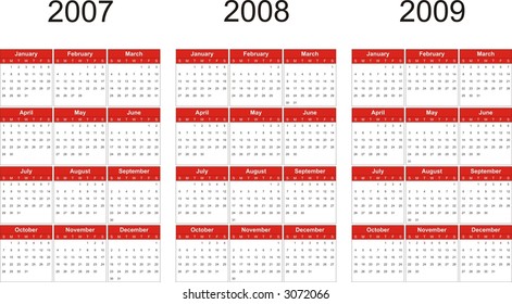  2007 Calendar Images Stock Photos Vectors Shutterstock