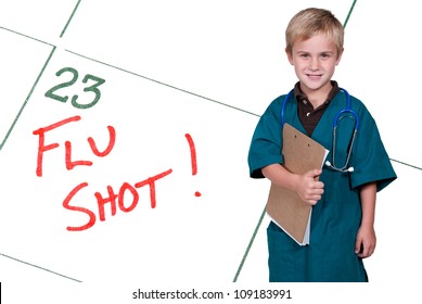 A Calendar Reminder For A Flu Shot