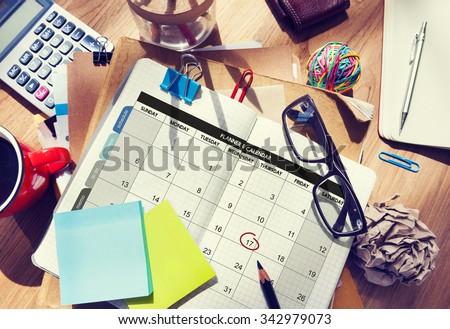 Calender Planner Organization Management Remind Concept