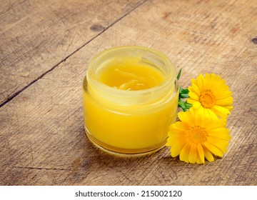 Calendula Cream And Calendula Flowers