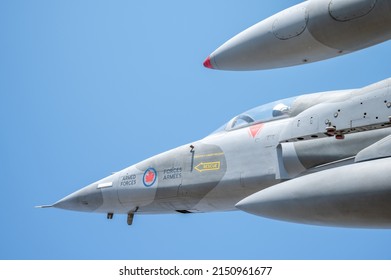 Calgary, Alberta - April 24, 2022:  The CF-5 Freedom Fighter on display at The Military Museums .