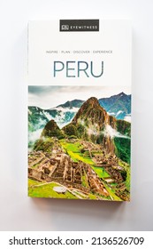 Calgary, Alberta - March 15, 2022:  Eye Witness Travel Guide For Peru.