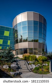 Calgary, Alberta - September 4, 2020: Beautiful Buildings On Mount Royal University Campus In Calgary, Alberta. 