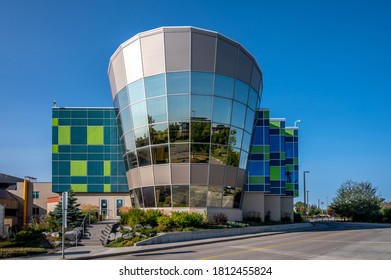 Calgary, Alberta - September 4, 2020: Beautiful Buildings On Mount Royal University Campus In Calgary, Alberta. 