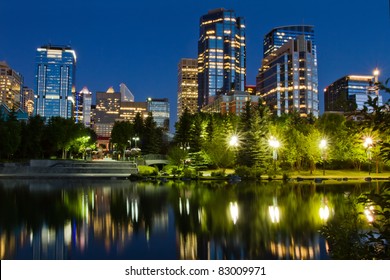 Calgary At Night, Canada