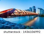 Calgary Peace Bridge at Sunrise