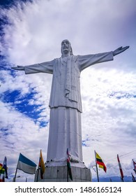 Cali, Colombia - August 21, 2017: Monument to Christ the King