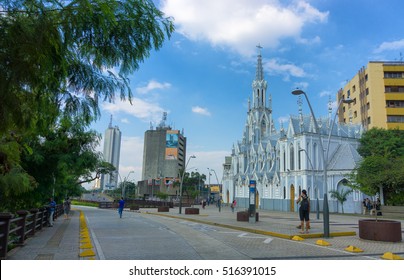 CALI, COLOMBIA - JUNE 11: View of La Ermita church in the center of Cali, Colombia on June 11, 2016