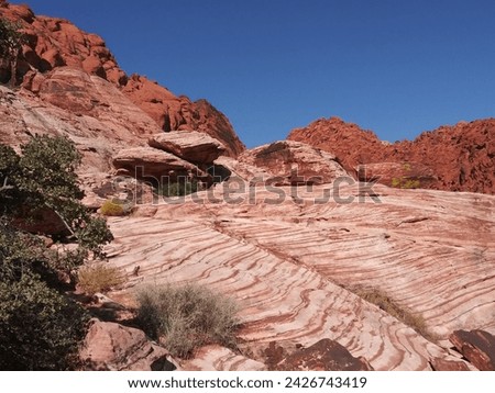 Calico Basin , desert landscape, Las Vegas, Nevada 