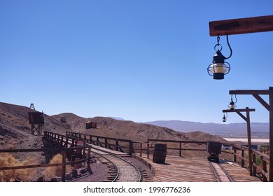 Calico Ghost Town And Former Mining Town In The Mountains In The Mojave Desert, Southern California, USA.