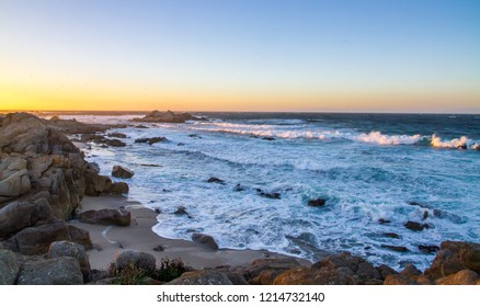 California Coast Drive Sunset Beautiful Fall