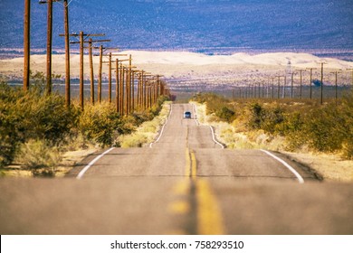 California Desert Road Trip To Kelso Dunes. Mojave National Preserve. United States Of America.