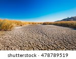 California Drought.  Dry Alameda Creek Riverbed at Coyote Hills Regional Park, San Francisco Bay Area, California, USA