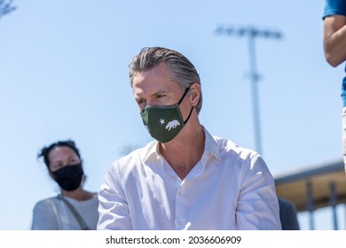 California Governor Gavin Newsom's Recall Election Rally On Saturday, September 5, 2021 At Culver City High School In Culver City, California. (Maxim Elramsisy | The Corsair)