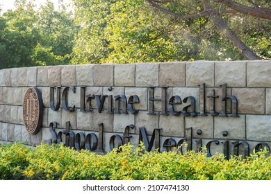 California, MAY 3 2016 - Sunny View Of The Sign Of University Of California Irvine