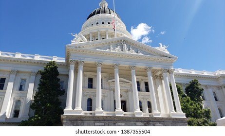 California State Capitol Museum On A Brisk Spring Morning.