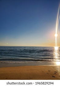 A California Sunset At Corona Del Mar Beach 