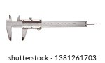 caliper on a white background. metric scale. isolated