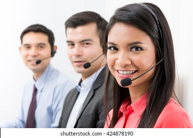 Call center (telemarketing or customer service) team