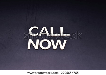 call now write on black background - banner 