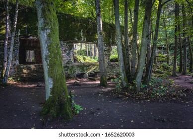 So Called Wolfs Lair, Hitlers Bunkers Complex During World War II In Gierloz, Poland