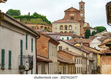 Calliano, Asti Province, Monferrato, Piedmont, Italy: View Of The Historic Town