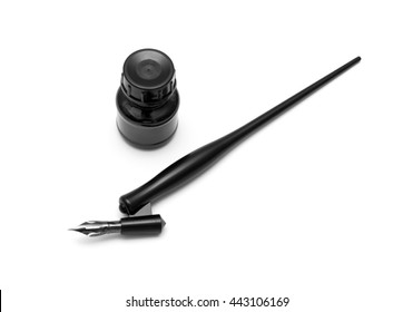 Calligraphy Pen Isolated On White Background