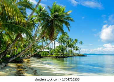 Calm Beach In The Middle Chuuk Lagoon