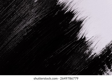 A calm black paint pattern