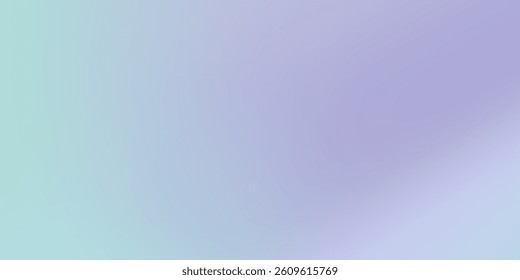 A calm gradient background shifting between soft cyan and lavender tones with a cool and serene vibe.