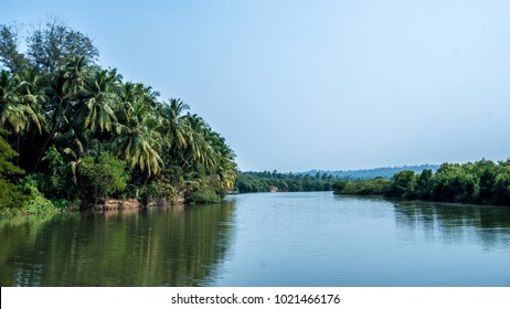 Calm Green River - India - Shutterstock ID 1021466176